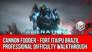 Alienation Cannon Fodder Fort Itaipu Brazil Walkthrough - Professional Difficulty Gameplay