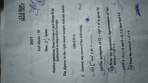 Sambalpur university_| +3 first  semester math honours question paper 2017##