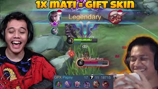 Challenge Ga Boleh Mati Dari Anak2 Evos!! 1x Mati = Skin - Mobile Legends