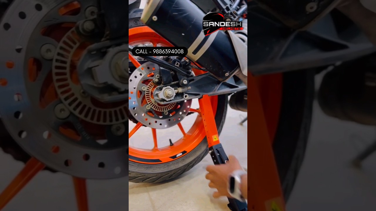 Moto Jack for Bike Chain, Cleaning, Puncture Check ,Portable & Adjustable Jack for Superbikes 