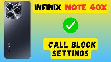 Block call from unknown numbers infinix Note 40x || How to block calls || Call block settings