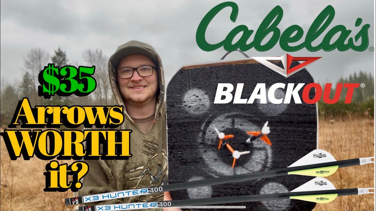Cabela’s BlackOut X3 Hunter Arrows Review: $35 Budget Carbon Arrows tested 