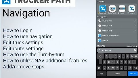 Trucker Path Navigation - How To Guide