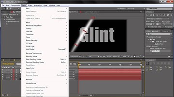 After Effects Tutorial  Glint Text Effect   HD