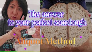 The answer to your perfect sourdough, rise and shine : The Aliquot Method