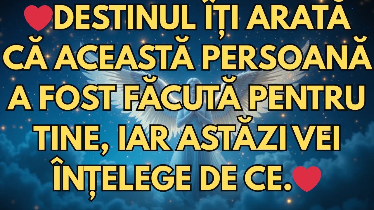 ❤️DESTINUL ÎȚI ARATĂ CĂ ACEASTĂ PERSOANĂ A FOST FĂCUTĂ PENTRU TINE, IAR ASTĂZI VEI ÎNȚELEGE DE CE ❤️