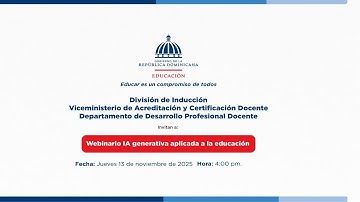 Webinario IA generativa aplicada a la educación