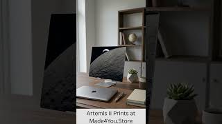 Stunning "Earthset" Artemis II Metal Photo Print at Made4You.Store