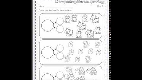 Number Bonds Day 13 & 14