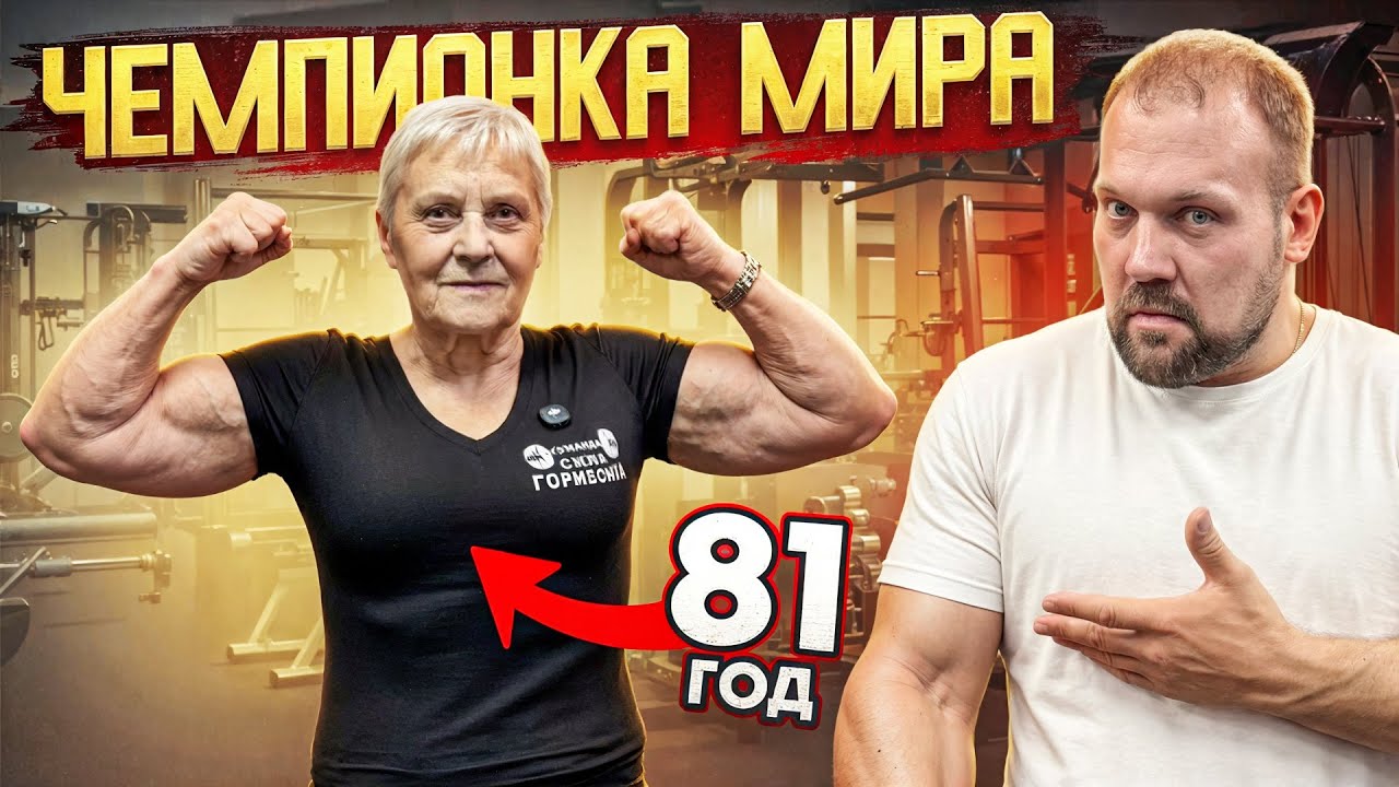 САМАЯ СИЛЬНАЯ БАБУШКА! ЧЕМПИОНКА МИРА В 81 год!?