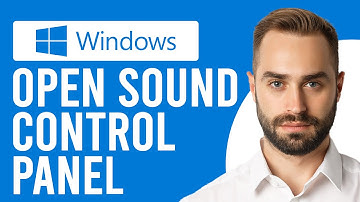 How to Get to Sound Control Panel in Windows (How to Open Sound Control Panel Windows)