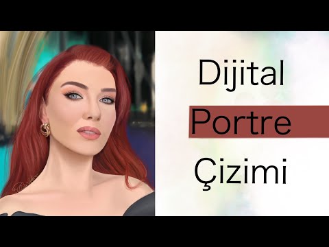 Dijital Portre Çizimi - Aslıhan Güner  | Digital Portrait Drawing #1