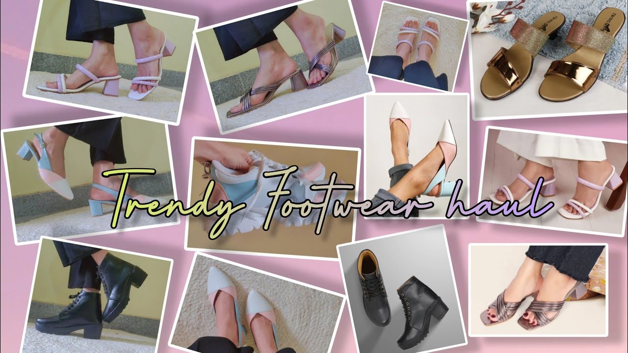 *Trendy Footwear haul*heels/shoes/boots*Flipkart footwear haul 