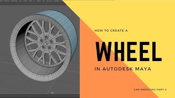 how to create a wheel in Maya tutorial/autodesk maya car modeling in hindi 2021/ part 2
