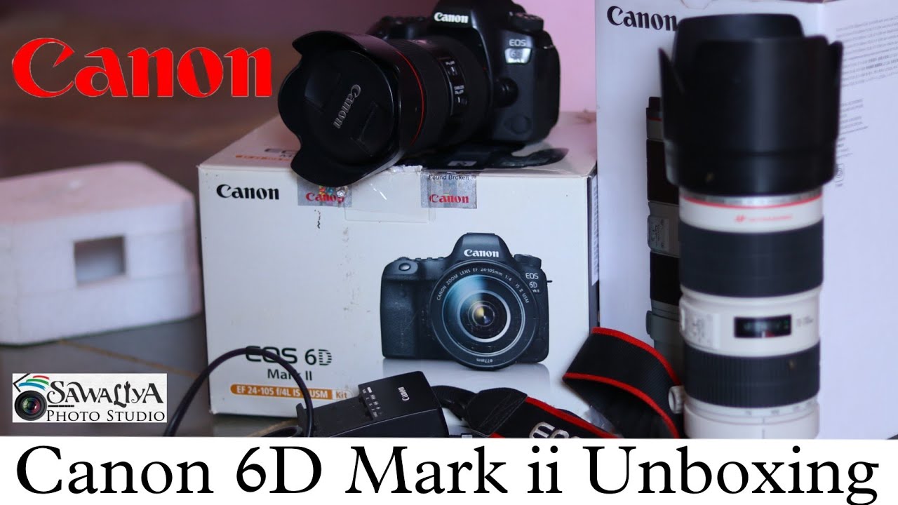 Canon 6D Mark 2 & Canon 70200 lens Unboxing DSLR Camera Unboxing