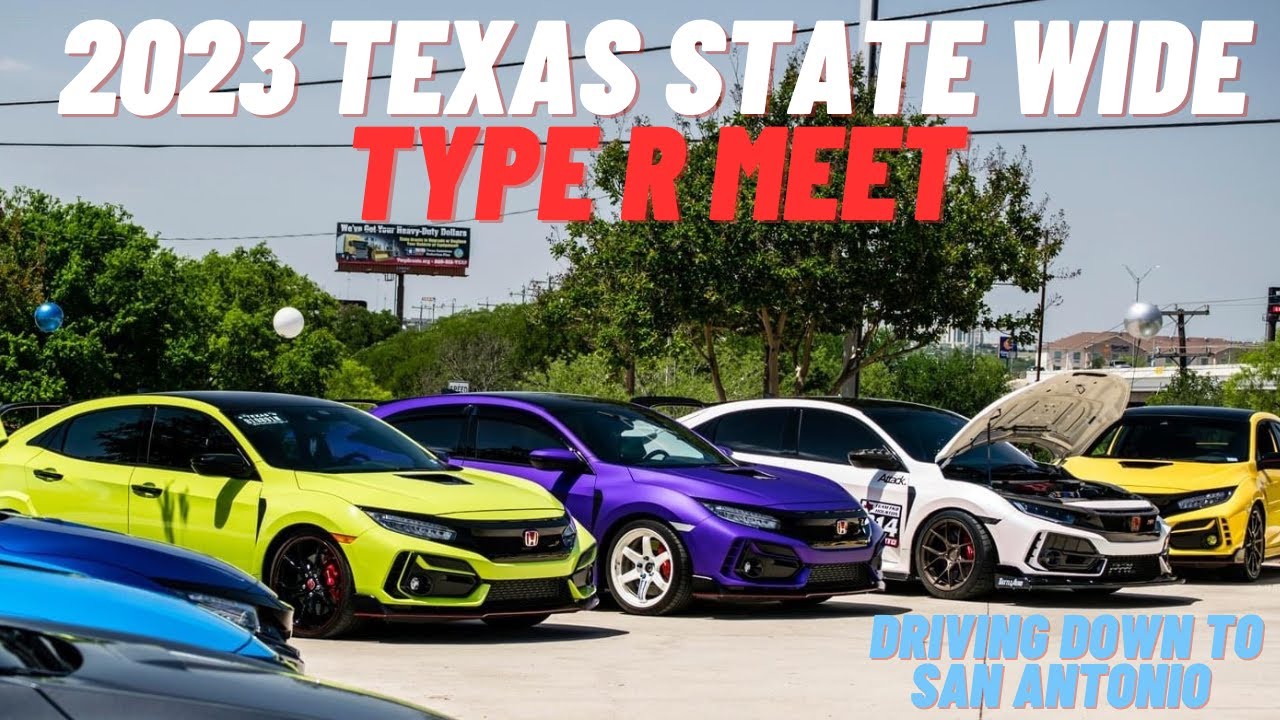 Driving to San Antonio for the Annual TEXAS STATEWIDE Type R Meet - YouTube