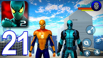 Power Spider Rope Hero 2 - Gameplay Walkthrough Part 21 - 2 Characters (iOS,Android)
