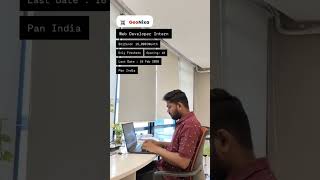 Geo Nixa is hiring for the Web Developer Intern #utsavchavda #placement #jobs #softwaredeveloper
