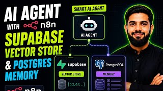 Build Smart AI Agent with Supabase Vector Store & PostgreSQL Memory in n8n