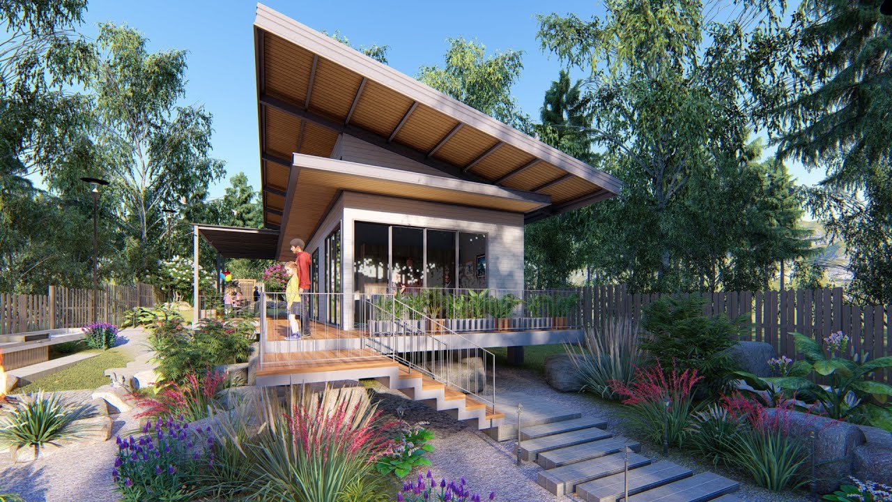 Hill resort 3d design 