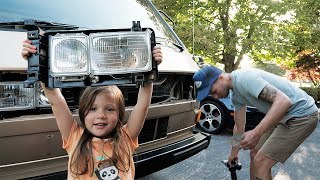 Refurbishing Headlights & Installing Syncro Mirrors! | Vanagon Build