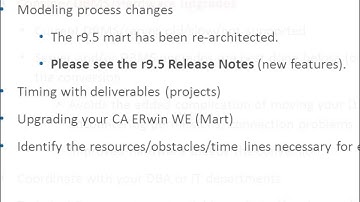 How to Make a Smooth Migration from ERwin Data Modeler r7x to r8x to r9x