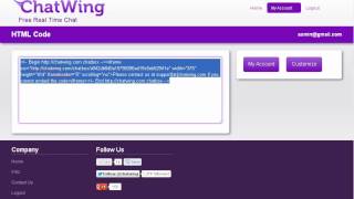 Install Live Chat Widget to Webnode Shoutbox/ChatWing