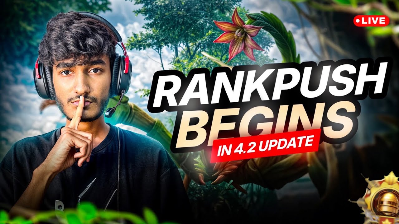 #1 CONQUEROR RANK PUSHH! | NEW SEASON IS HERE | BGMI LIVE