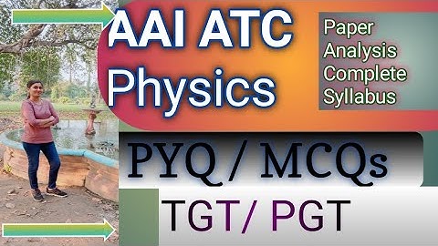 #AAI ATC #ATC PhysicsPreviousYearSolution #TGT #ATC #PGT