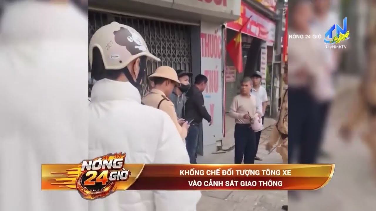 Khống chế đối tượng tông xe vào Cảnh sát giao thông | TayNinhTV