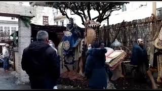 El belén gigante de Santa María recibe a sus primeros visitantes