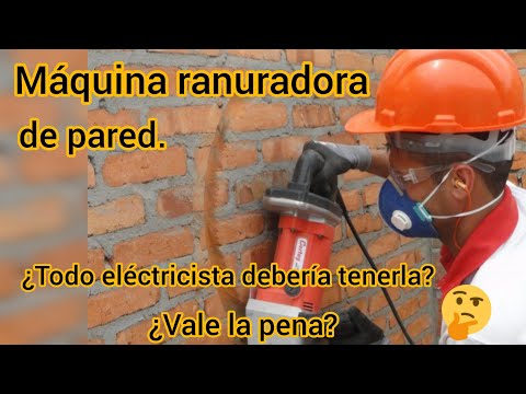 Rozadora de pared eléctrica, máquina ranuradora de pared de 1100 W Máquina  cortadora de pared de