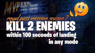 Kill 2 Enemies Within 100 Seconds Of Landing In Any Mode
