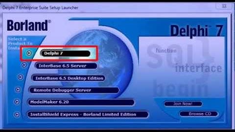 How To Install Borland Delphi 7
