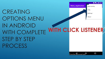 Lecture 25, Working with Options Menu in Android in Urdu