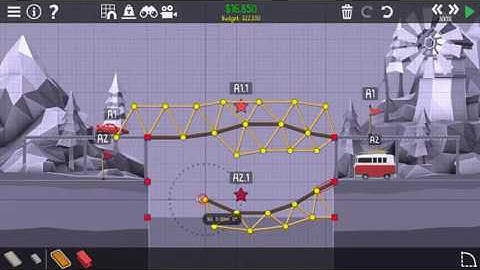 Poly Bridge 2 - Pine Mountains - 5. Checkpoints