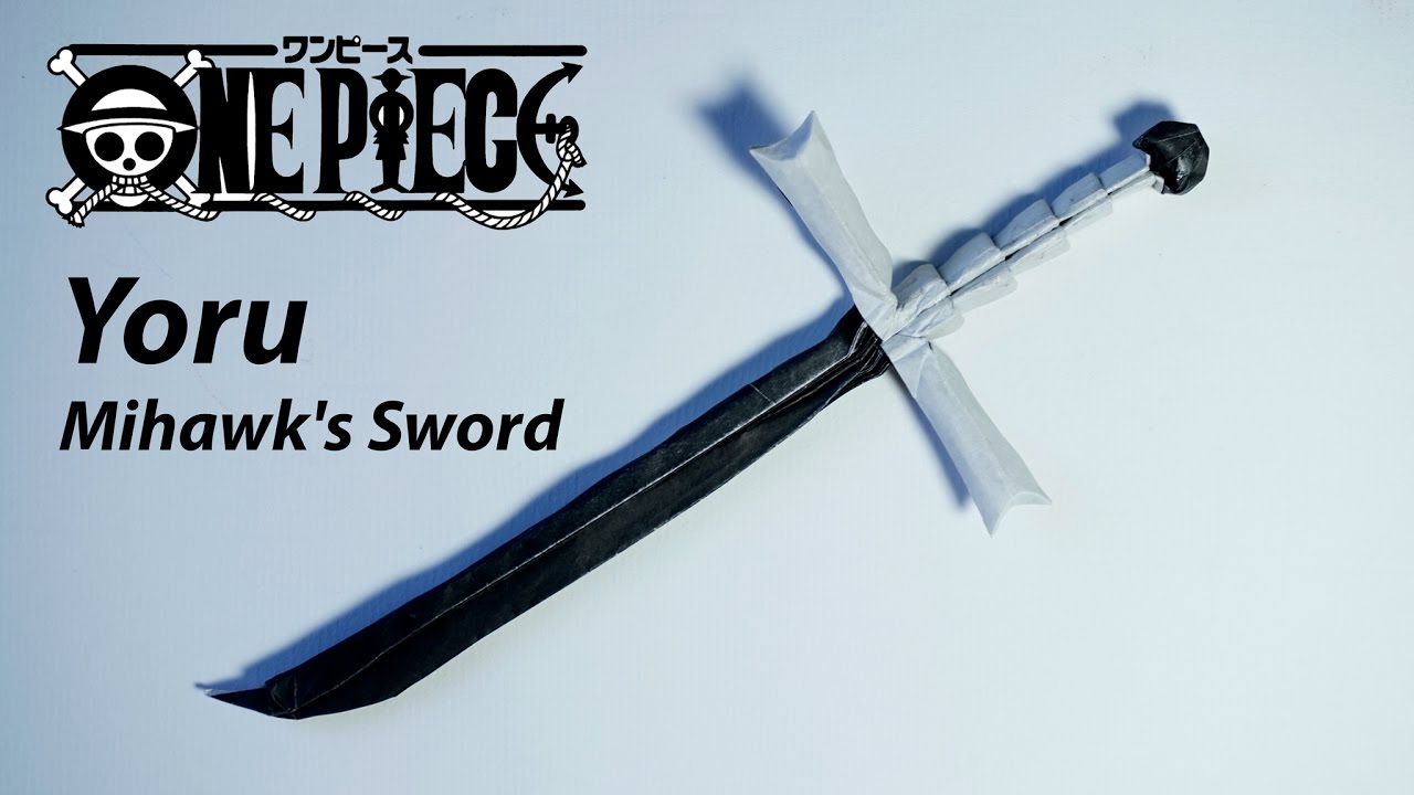 Paper Yoru Sword 2.0 (Origami Mihawk's Sword from One Piece) Tutorial  (Henry Pham) 