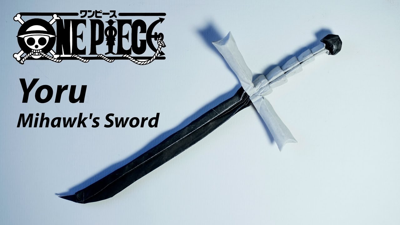 ONE PIECE】Mihawk's Sword Tutorial with Template - Kokutou Yoru