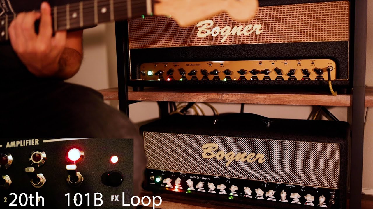 Bogner Ecstasy 20th Anniversary EL34 vs XTC 101B (Strat, Les Paul