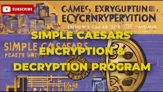 Simple Encryption & Decryption Program Made By Small Basic