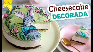 CHEESECAKE decorada 🐰 MONA DE PASCUA by Marielly