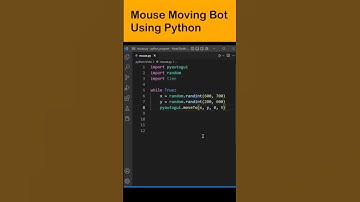 Can you make a mouse moving Bot ?? #shorts #python #coding #programming