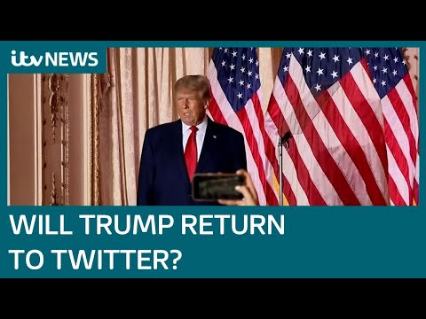 Elon Musk says Donald Trump can return to Twitter - the result is political uproar | ITV News