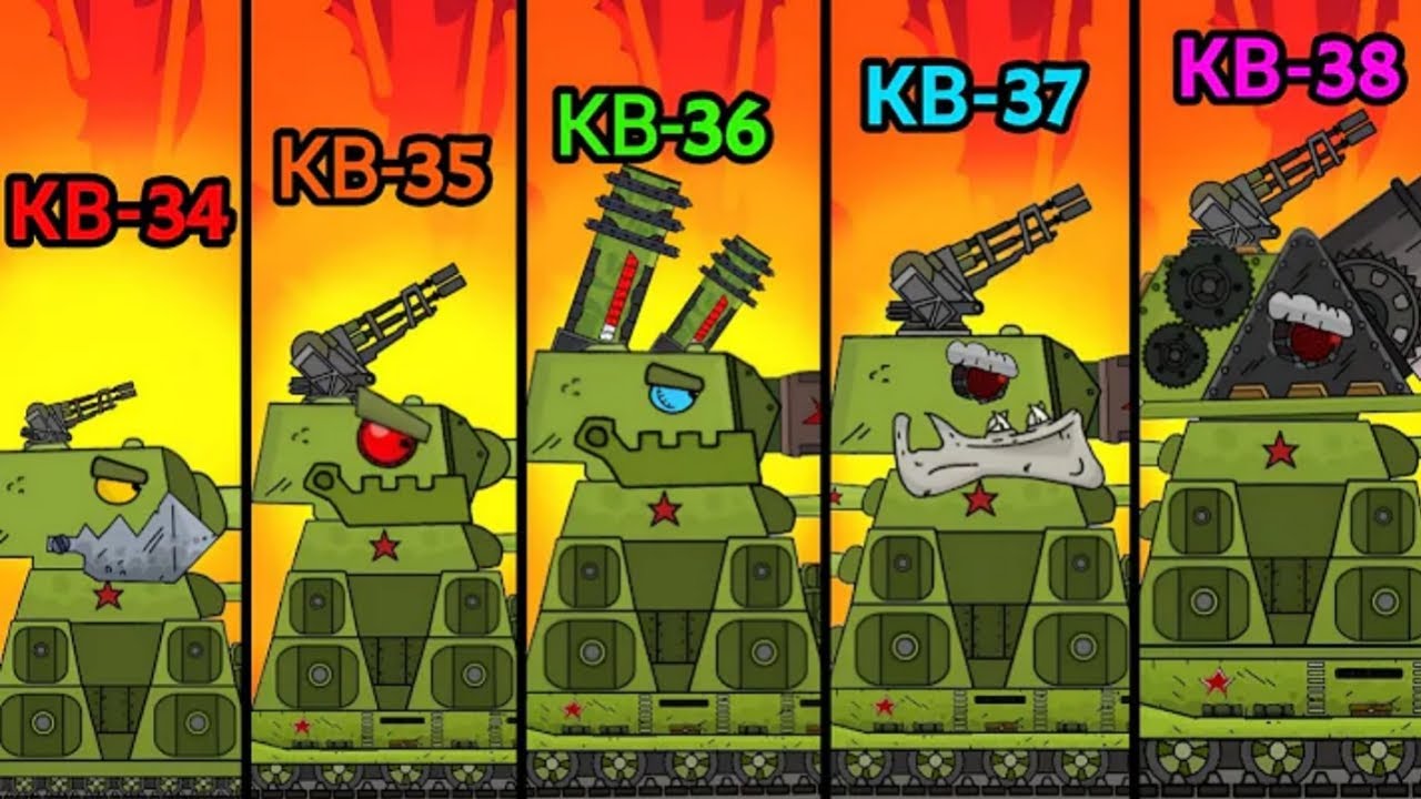 Tanks Cartoons Tank Battle KV 44 Top Boss Tanks Cartoons Home Animations_53