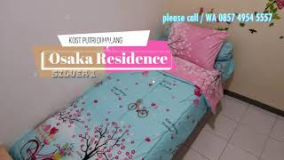 kost Putri Malang dekat UB, Unisma, UIN, UMM, UM, Osaka Residence tipe Silver 1