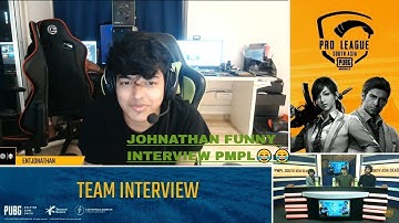 TSM Entity Johnathan Funny Interview PMPL 2020 | Top Fragger of PMPL