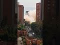 Implosión edificio Bernavento en Medellín