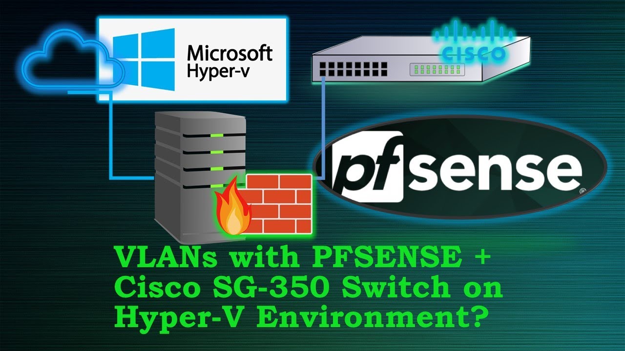How to Configure VLANs with PFSENSE + Cisco SG 350 Switch on Hyper V ...