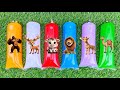 Menemukan Dan unboxing Mainan Hewan, Sapi moo, Sapi Belang, Singa, Rusa, Onta, Kingkong, Jerapah