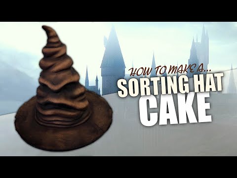 How to make a Sorting Hat CAKE from Harry Potter